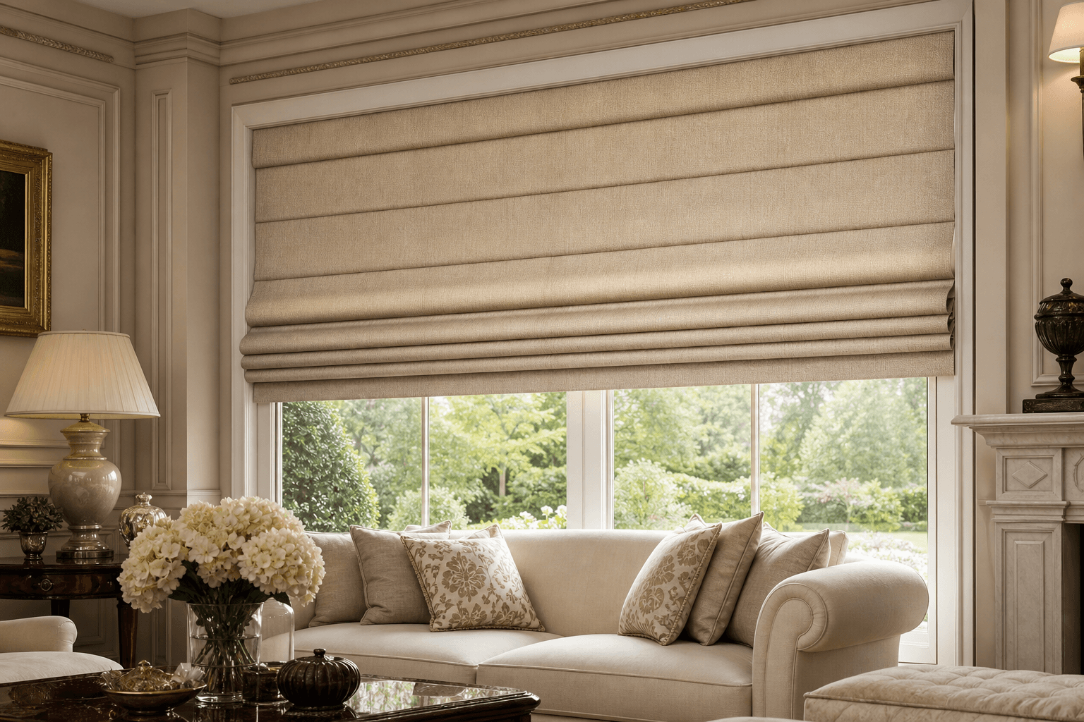 Roman shades