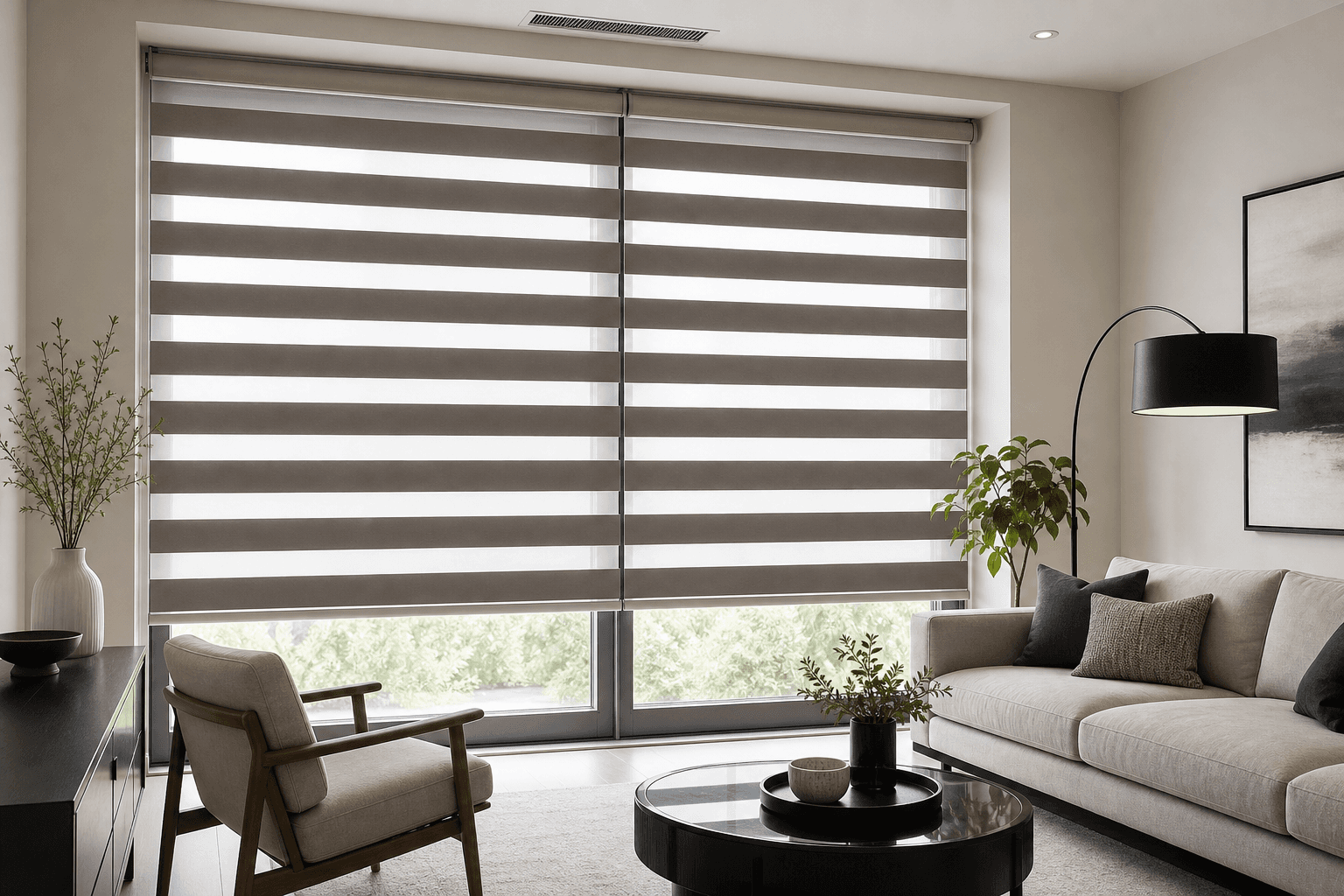 Layered window shades